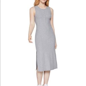 BCBGeneration, Size L, midi grey dress with buttons at chest